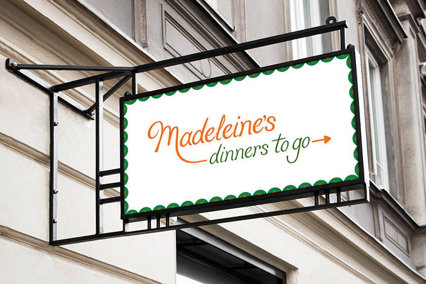 Madeleine's Outdoor Sign